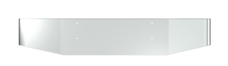 BUMPER FOR AUTOCAR ALL YEARS 18" TAPER HAND FORM CHROME WITH MOUNTING HOLES ONLY