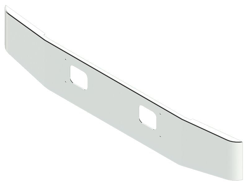 BUMPER FOR AUTOCAR ALL YEARS 16" TAPER ROLLED END CHROME WITH TOW HOLE