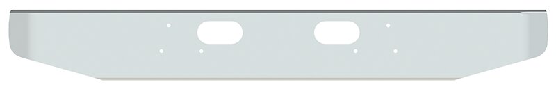 BUMPER FOR FORD L, LN, LT, LTN, LTL, -800, -900, -8000, -9000 1970-1990 12" TAPER ROLLED END CHROME WITH TOW HOLE