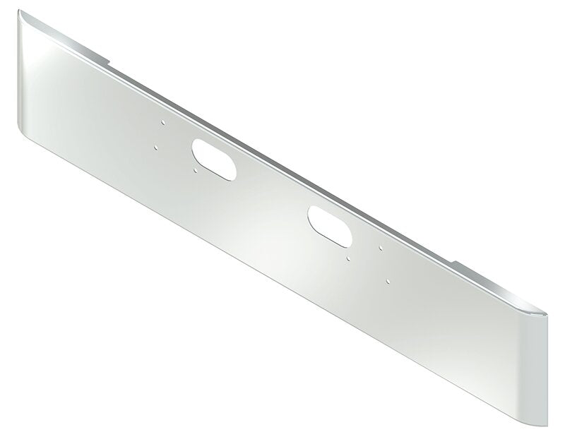 BUMPER FOR STERLING L, LN, LT, LTN, LTL, -800, -900, -8000, -9000 1970-1990 18" SQUARE ROLLED END CHROME WITH TOW HOLE