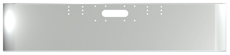 BUMPER FOR FREIGHTLINER CABOVER & CONVENTIONAL 1980-1984 20" SQUARE ROLLED END CHROME WITH TOW HOLE