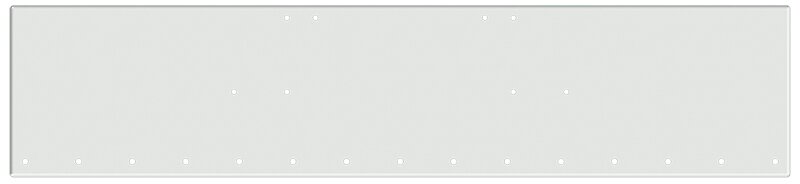 BUMPER FOR FREIGHTLINER CABOVER & CONVENTIONAL & CLASSIC 1984-1999 20" AMERICAN EAGLE BOXED END WITH 8" EARS CHROME WITH MOUNTING HOLES ONLY, LIGHT HOLES