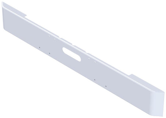 BUMPER FOR FREIGHTLINER CABOVER & CONVENTIONAL & CLASSIC 1984-1999 12" SQUARE HAND FORM CHROME WITH TOW HOLE