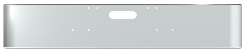 BUMPER FOR FREIGHTLINER CABOVER & CONVENTIONAL & CLASSIC 1984-1999 18" SQUARE ROLLED END STAINLESS STEEL WITH TOW HOLE