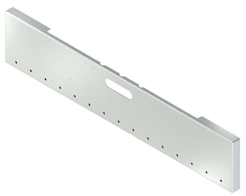 BUMPER FOR FREIGHTLINER CABOVER & CONVENTIONAL & CLASSIC 1984-1999 18" BOXED END CHROME WITH TOW HOLE, LIGHT HOLES