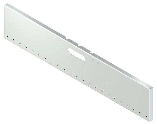 BUMPER FOR FREIGHTLINER CABOVER & CONVENTIONAL & CLASSIC 1984-1999 18" BOXED END STAINLESS STEEL WITH TOW HOLE AND LICENSE PLATE HOLES, LIGHT HOLES