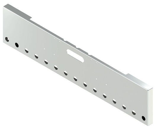 BUMPER FOR FREIGHTLINER CABOVER & CONVENTIONAL & CLASSIC 1984-1999 20" BOXED END CHROME WITH TOW HOLE AND 15 HOLES FOR 2" LIGHTS