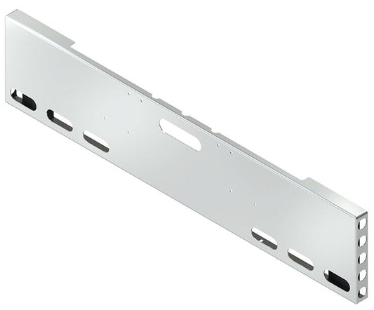 BUMPER FOR FREIGHTLINER CABOVER & CONVENTIONAL & CLASSIC 1984-1999 20" BOXED END STAINLESS STEEL WITH TOW HOLE AND 5 HOLES FOR 2" LIGHTS AT EACH END OF THE BUMPER