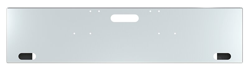 BUMPER FOR FREIGHTLINER CABOVER & CONVENTIONAL & CLASSIC 1984-1999 22" BOXED END CHROME WITH TOW HOLE AND 2 OVAL HOLES