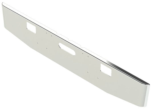 BUMPER FOR FREIGHTLINER CABOVER & CONVENTIONAL & CLASSIC 1984-1999 16" TAPER ROLLED END CHROME WITH TOW HOLE & STEP HOLES