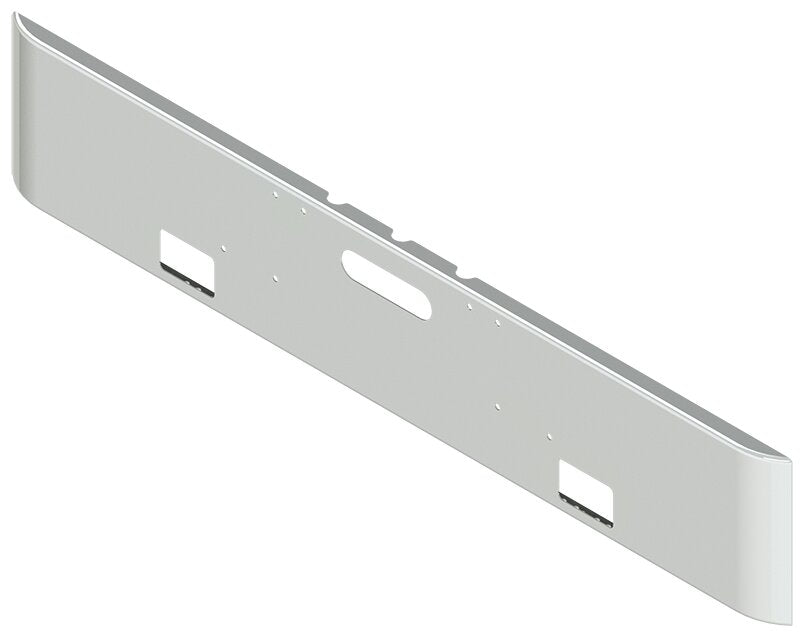 BUMPER FOR FREIGHTLINER CABOVER & CONVENTIONAL & CLASSIC 1984-1999 18" SQUARE ROLLED END STAINLESS STEEL