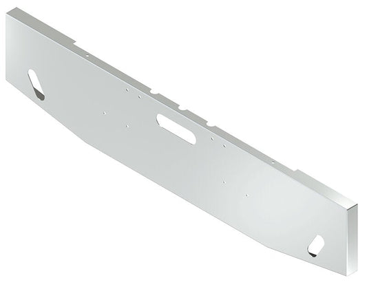 BUMPER FOR FREIGHTLINER CABOVER & CONVENTIONAL & CLASSIC 1984-1999 20" BOXED END TAPER STAINLESS STEEL WITH TOW HOLE & NO MOUNTING HOLES AND WITH UNIVERSAL BRACKETS THAT FIT CB, CQ, FD, FE ,HA, HC, GO, LIGHT HOLES