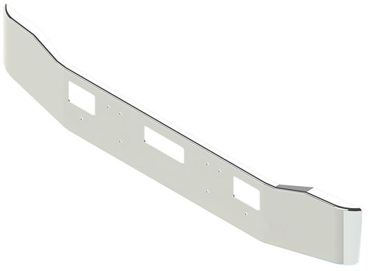 BUMPER FOR FREIGHTLINER FLC112 1986-1995 16" GULLWING CHROME WITH TOW HOLE & STEP HOLES