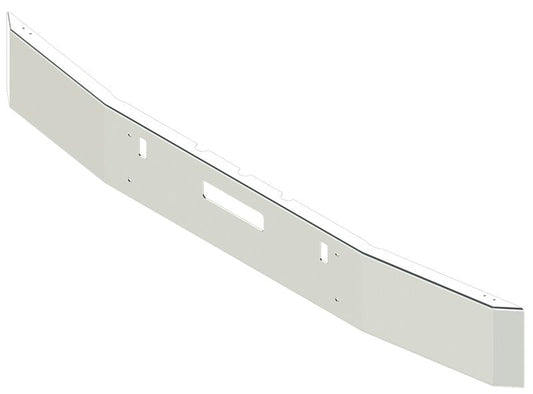 BUMPER FOR FREIGHTLINER FLD112 1989-1996 12" SQUARE HAND FORM CHROME WITH TOW HOLE & VENT HOLES, 92" OVERALL LENGTH