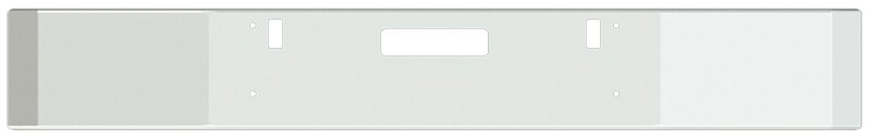 BUMPER FOR FREIGHTLINER FLD112 1989-1996 12" SQUARE HAND FORM CHROME WITH TOW HOLE & VENT HOLES