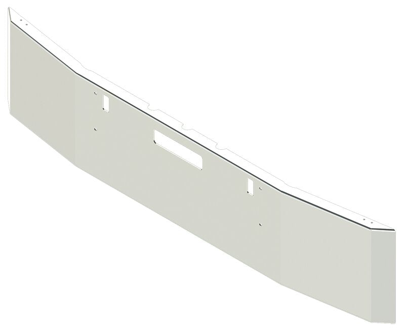 BUMPER FOR FREIGHTLINER FLD112 1989-1996 18" SQUARE HAND FORM CHROME WITH TOW HOLE & VENT HOLES