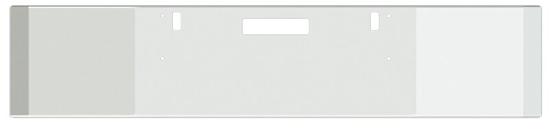 BUMPER FOR FREIGHTLINER FLD112 1989-1996 18" SQUARE HAND FORM CHROME WITH TOW HOLE & VENT HOLES