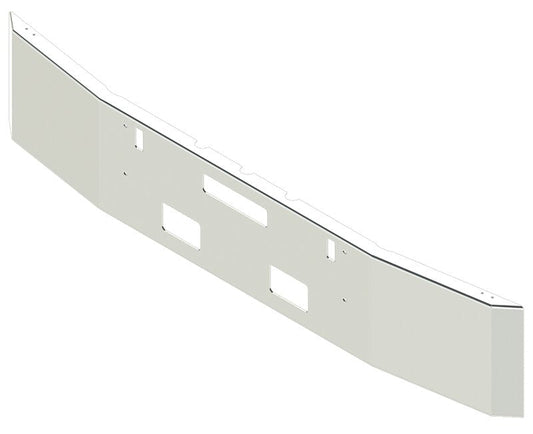 BUMPER FOR FREIGHTLINER FLD112 1989-1996 16" SQUARE HAND FORM CHROME