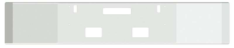 BUMPER FOR FREIGHTLINER FLD112 1989-1996 16" SQUARE HAND FORM CHROME