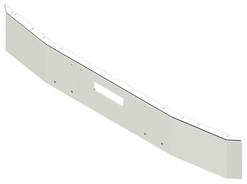 BUMPER FOR FREIGHTLINER FLD120 1989-1996 12" SQUARE HAND FORM CHROME WITH TOW HOLE