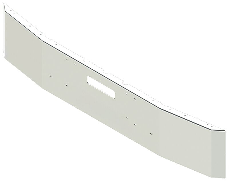 BUMPER FOR FREIGHTLINER FLD120 1989-1996 16" SQUARE HAND FORM CHROME WITH TOW HOLE