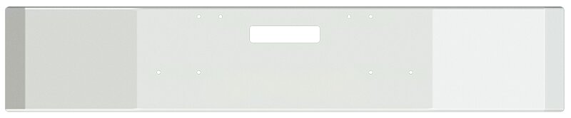 BUMPER FOR FREIGHTLINER FLD120 1989-1996 16" SQUARE HAND FORM CHROME WITH TOW HOLE