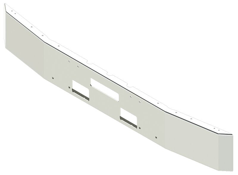 BUMPER FOR FREIGHTLINER FLD120 1989-1996 12" SQUARE HAND FORM CHROME