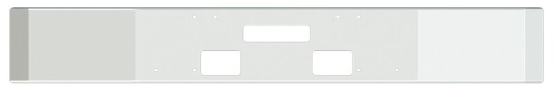 BUMPER FOR FREIGHTLINER FLD120 1989-1996 12" SQUARE HAND FORM CHROME