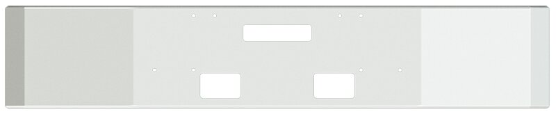 BUMPER FOR FREIGHTLINER FLD120 1989-1996 16" SQUARE HAND FORM CHROME