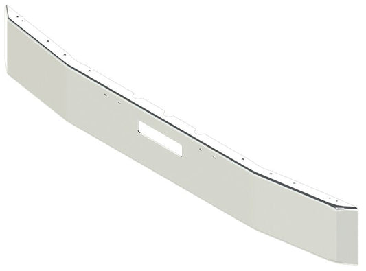 BUMPER FOR FREIGHTLINER FLD120 1989-1996 12" SQUARE HAND FORM CHROME WITH TOW HOLE