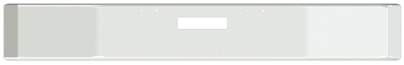 BUMPER FOR FREIGHTLINER FLD120 1989-1996 12" SQUARE HAND FORM CHROME WITH TOW HOLE