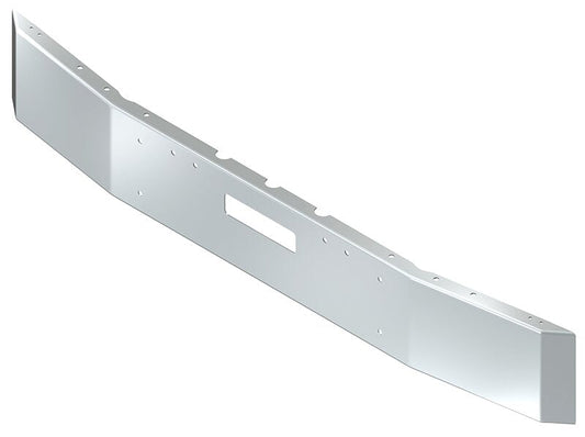 BUMPER FOR FREIGHTLINER FLD112 & FLD120 1989-1996 12" SQUARE HAND FORM CHROME WITH TOW HOLE