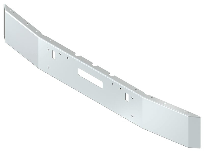 BUMPER FOR FREIGHTLINER FLD112 & FLD120 1989-1996 12" SQUARE HAND FORM CHROME WITH TOW HOLE & VENT HOLES