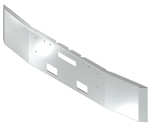 BUMPER FOR FREIGHTLINER FLD112 & FLD120 1989-1996 18" SQUARE HAND FORM CHROME