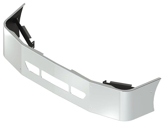 BUMPER FOR FREIGHTLINER COLUMBIA 2008-2022 18" SETBACK AXLE CHROME WITH VENT HOLES