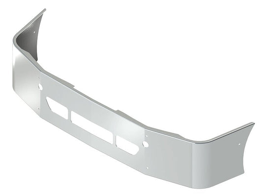 BUMPER FOR FREIGHTLINER COLUMBIA 2008-2022 18" SETBACK AXLE STAINLESS STEEL WITH TOW HOLE & VENT HOLES