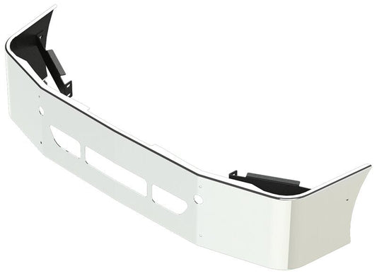 BUMPER FOR FREIGHTLINER COLUMBIA 2008-2022 18" SETBACK AXLE CHROME WITH TOW HOLE & VENT HOLES