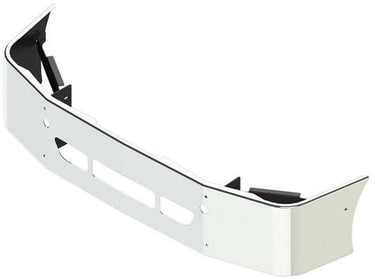 BUMPER FOR FREIGHTLINER COLUMBIA 2008-2022 & CENTURY 2008-2022 18" SETBACK AXLE CHROME WITH TOW HOLE & VENT HOLES