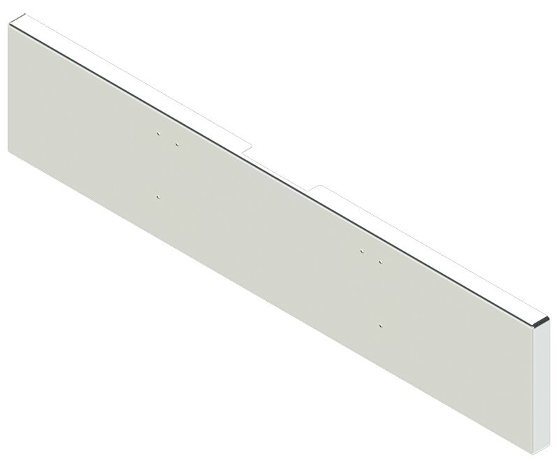 BUMPER FOR FREIGHTLINER CORONADO 122SD SET FORWARD 2010-2022 20" BOXED END CHROME WITH MOUNTING HOLES ONLY, AND THE TWO OUTER MOUNTING HOLES ARE VERTICALLY ALLIGNED