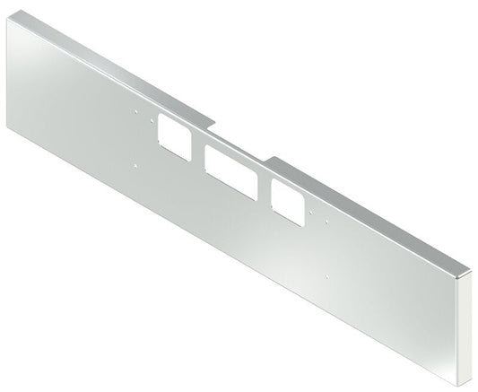 BUMPER FOR FREIGHTLINER CORONADO 122SD SET FORWARD 2010-2022 WITH TOW HOLE & STEP HOLES, AND THE TWO OUTER MOUNTING HOLES ARE VERTICALLY ALLIGNED