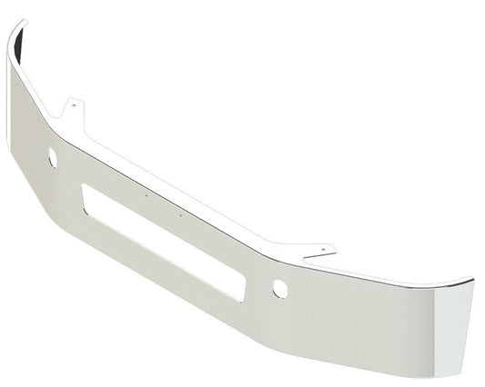 BUMPER FOR FREIGHTLINER M2 112 BUSINESS CLASS 2003-2022 16" SETBACK AXLE CHROME WITH TOW HOLE & VENT HOLES