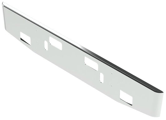 BUMPER FOR FREIGHTLINER 114SD SET FORWARD AXLE 2012-2022 16" TAPER ROLLED END CHROME