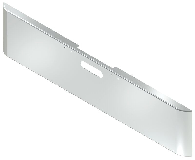 BUMPER FOR FREIGHTLINER FLD CLASSIC 2000-2002 20" SQUARE ROLLED END CHROME WITH TOW HOLE