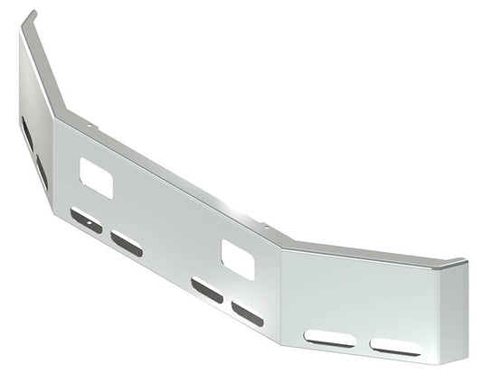 BUMPER FOR FREIGHTLINER FL112 SERIES MEDIUM DUTY 1990-2002 18" SETBACK AXLE STAINLESS STEEL AND 8 OVAL HOLES