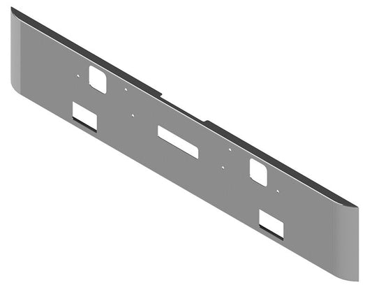 BUMPER FOR FREIGHTLINER FLD CLASSIC 1200 SERIES 2002-2007 18" SQUARE ROLLED END CHROME