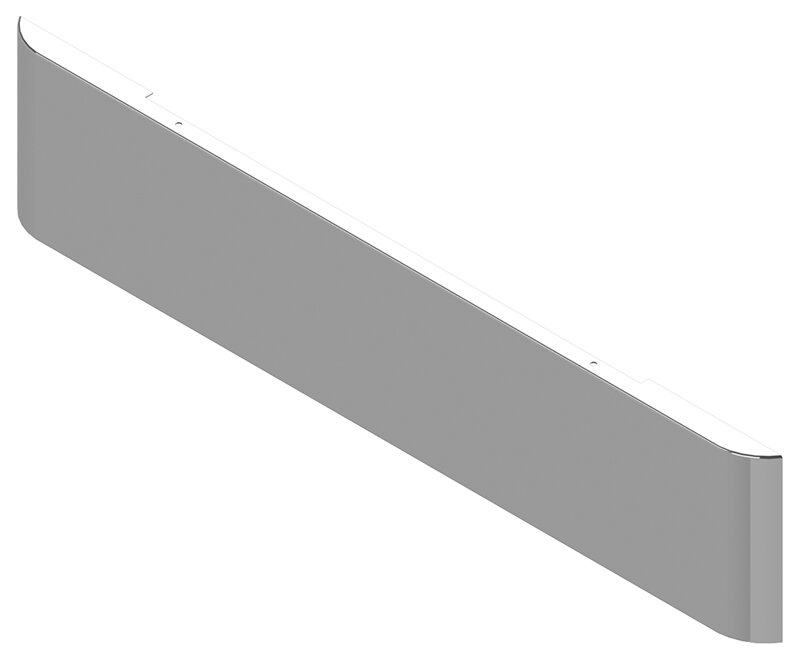 BUMPER FOR FREIGHTLINER FLD CLASSIC 1200 SERIES 2002-2007 20" SQUARE ROLLED END CHROME WITH NO MOUNTING HOLES AND WITH UNIVERSAL BRACKETS THAT FIT CB, CQ, FD, FE ,HA, HC, GO