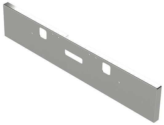 BUMPER FOR FREIGHTLINER FLD CLASSIC 2002-2007 18" BOXED END CHROME WITH TOW HOLE & STEP HOLES