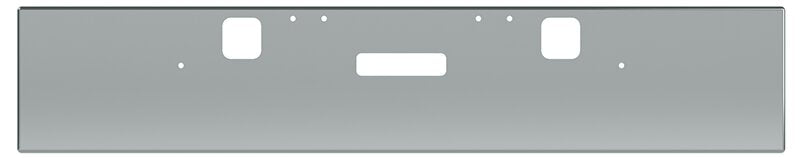 BUMPER FOR FREIGHTLINER FLD CLASSIC 2002-2007 18" BOXED END CHROME WITH TOW HOLE & STEP HOLES