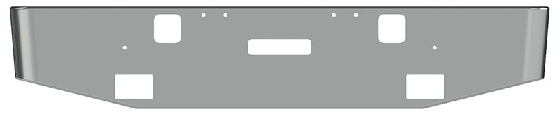 BUMPER FOR FREIGHTLINER FLD CLASSIC 2002-2007 18" TAPER HAND FORM CHROME