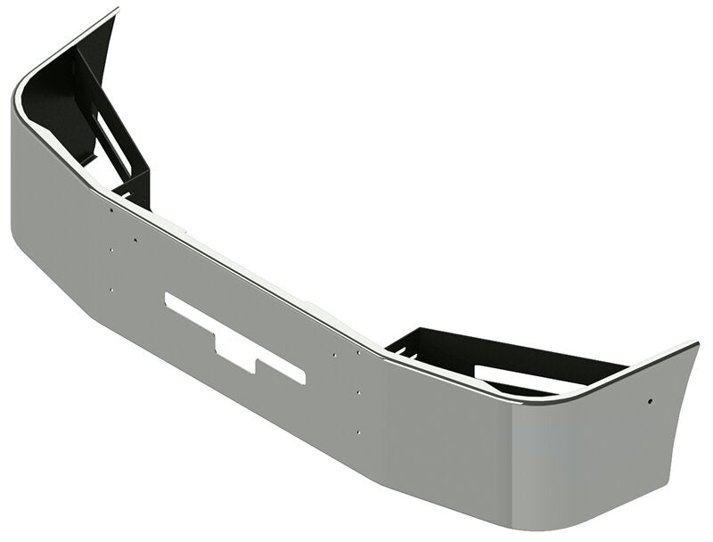 BUMPER FOR FREIGHTLINER COLUMBIA 1999-2007 & CENTURY 2005-2007 18" SETBACK AXLE CHROME WITH VENT HOLES